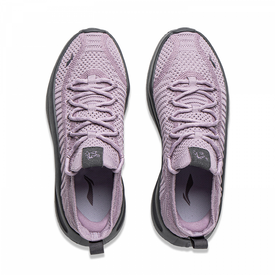 LiNing Cloud Wave Knit Cushioning, Wear Resistant Low top Casual Shoes Women's Purple купить в интернет-магазине Yoocart с быстрой доставкой по России.