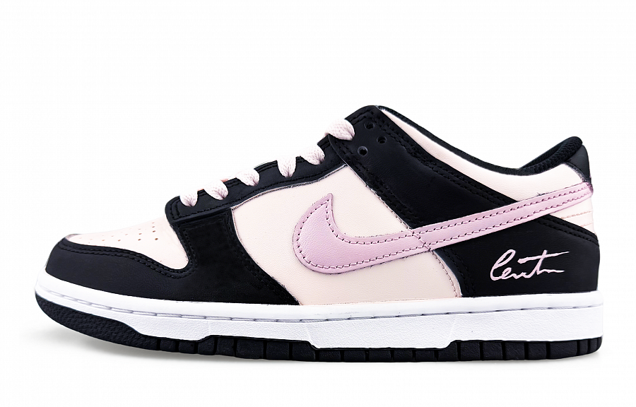 Nike Dunk Abrasion Resistant Low top Skateboard Shoes Women's Black Pink купить в интернет-магазине Yoocart с быстрой доставкой по России.