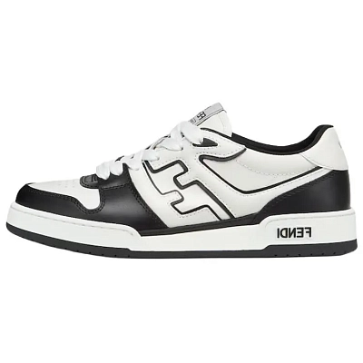 FENDI Leather Panelled Lace up Sneakers