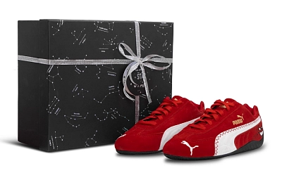 PUMA Speedcat Go Abrasion Resistant Low top Racing Shoes Unisex Flame Red