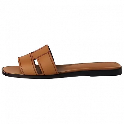 HERMES Slide Slippers Women's Brown