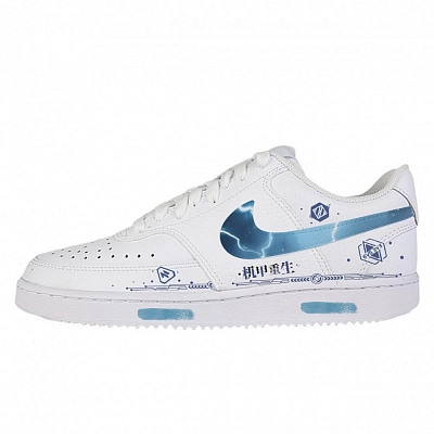 Nike Court Vision 1 Abrasion Resistant Low top Skateboard Shoes Unisex White