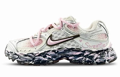 Nike V5 RNR Abrasion Resistant Breathable Low top Running Shoes Women's White Pink