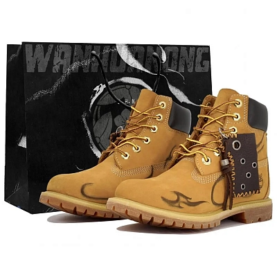 Timberland Wear resistant And Waterproof Short Outdoor Boots Men's Yellow