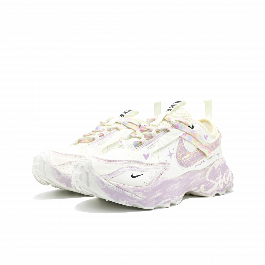 Nike TC 7900 Abrasion Resistant Height Increasing Low top Casual Shoes Women's White Purple купить в интернет-магазине Yoocart с быстрой доставкой по России.