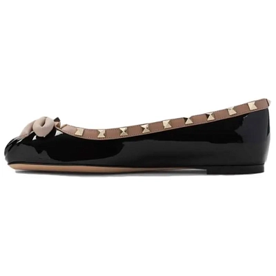 Valentino Rockstud Casual Single Shoes Women's Black