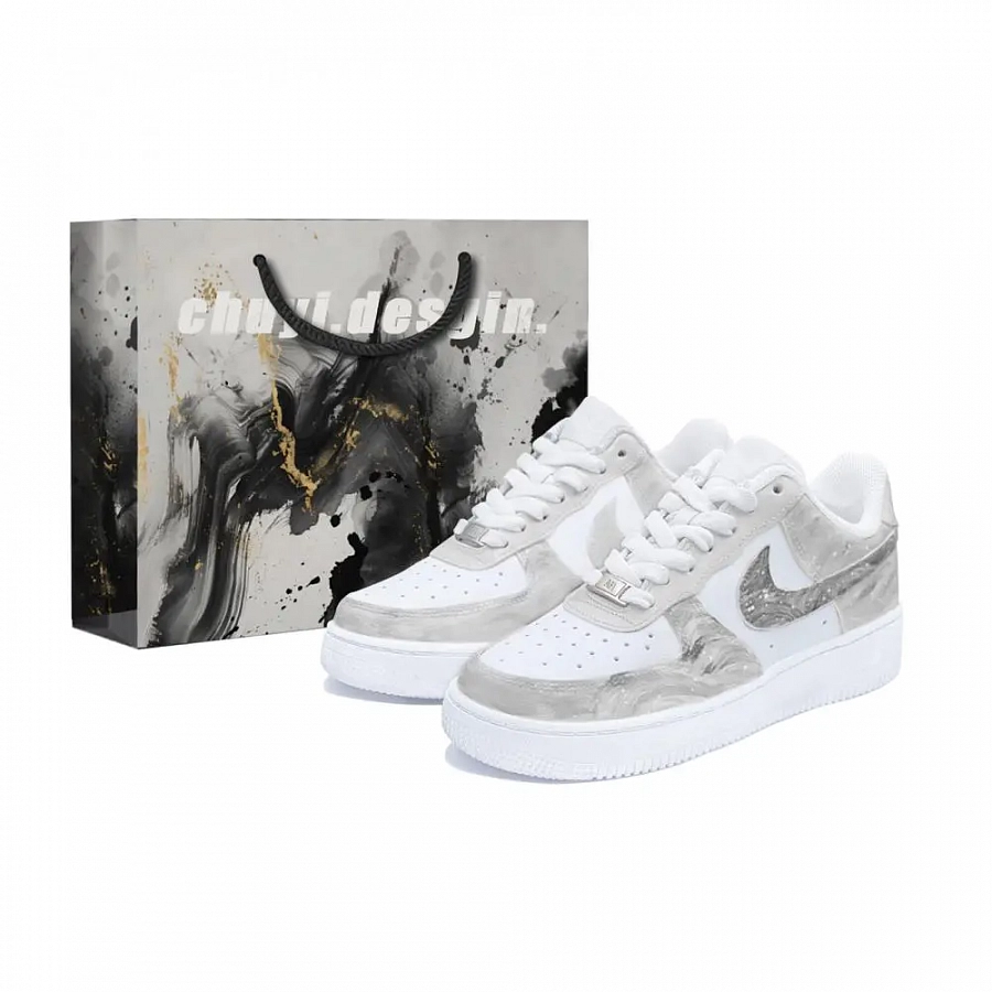 Nike Air Force 1 Skateboard Shoes Unisex Low top White/Gray купить в интернет-магазине Yoocart с быстрой доставкой по России.