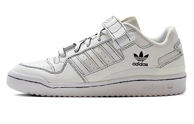 Adidas Originals FORUM Low top Skateboard Shoes Unisex Ecru