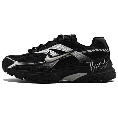 Nike Initiator Cushioning, Breathable, Supportive Low top Running Shoes Men's Silver Black