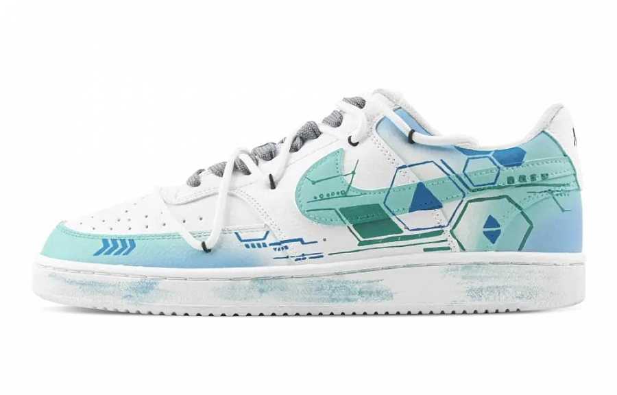 Nike Court Vision 1 Future Abrasion Resistant Low top Skateboard Shoes Men's Green White купить в интернет-магазине Yoocart с быстрой доставкой по России.