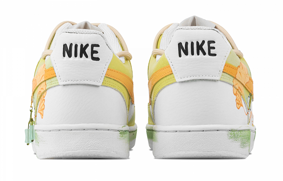 Nike Court Vision 1 Youthful Vigor, Heart Box Abrasion Resistant Low top Skateboard Shoes Men's Yellow White купить в интернет-магазине Yoocart с быстрой доставкой по России.