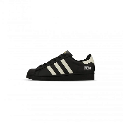 Adidas Originals SUPERSTAR Abrasion Resistant Low top Skateboard Shoes Unisex Beige Black