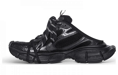 Balenciaga 3XL Mules 'Black Mesh And Polyurethane'