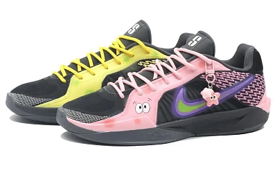 Nike Sabrina 2 Sabrina 2 Cushioning, Wear Resistant Low top Basketball Shoes Unisex Yellow Pink