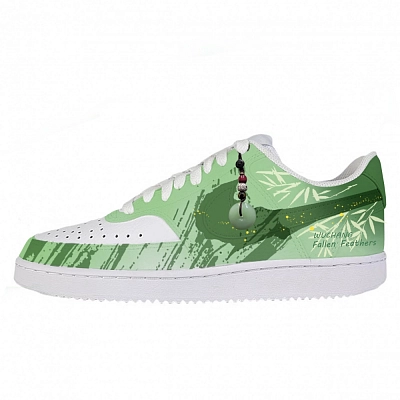 Nike Court Vision 1 Abrasion Resistant Low top Skateboard Shoes Unisex White Green