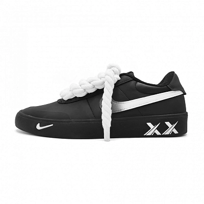 Nike Court Shot Bright White Abrasion Resistant Low top Skateboard Shoes Unisex White