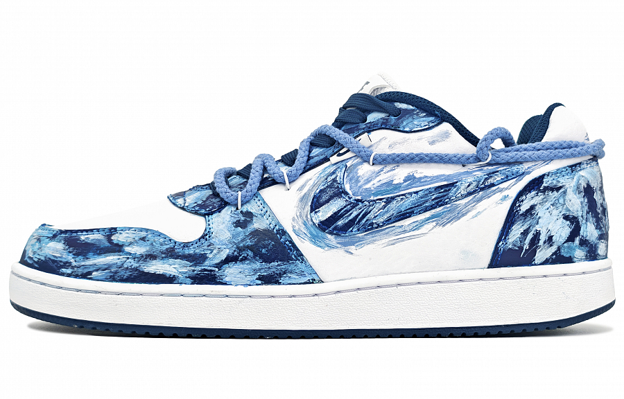 Nike EBERNON Abrasion Resistant Low top Skateboard Shoes Men's Blue купить в интернет-магазине Yoocart с быстрой доставкой по России.