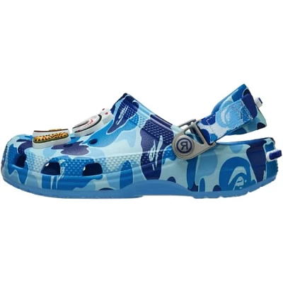 Crocs Classic Clog A Bathing Ape Abc Camo Blue Kids