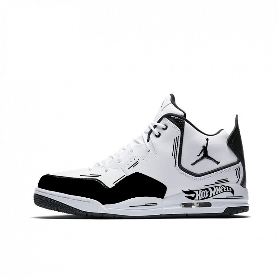 Jordan Courtside 23 Abrasion Resistant Mid Top Vintage Basketball Shoes Men's Black White купить в интернет-магазине Yoocart с быстрой доставкой по России.