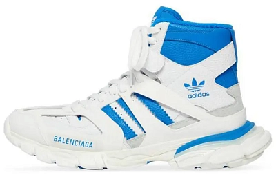 Balenciaga X Adidas Originals Track Forum Sneakers 'White Blue'