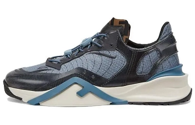 FENDI Flow Low top Casual Shoes Men's Blue
