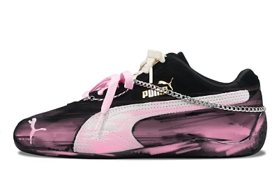 PUMA Speedcat Collection Abrasion Resistant Low Top Casual Shoes Unisex Black Pink