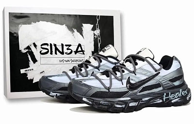 Nike Initiator Cushioning, Breathable, Supportive Low top Running Shoes Unisex Black Blue
