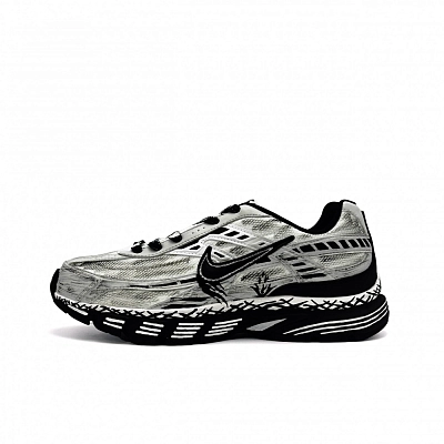Nike Initiator Cushioning, Breathable, Supportive Low top Casual City Commute Running Shoes Unisex Black White Gray