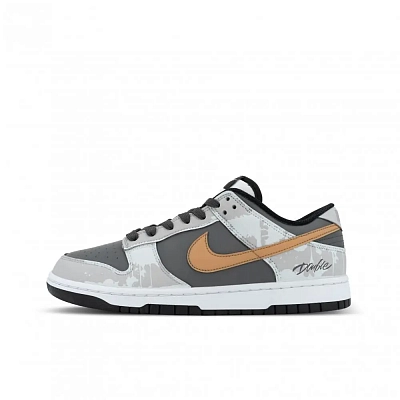Nike Dunk Gorilla Mischievous XJDD Desert Daybreak Low top Skateboard Shoes Unisex Gray Brown