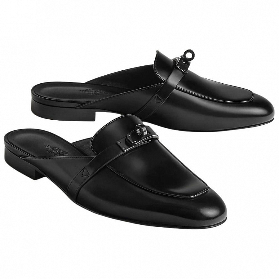 HERMES Oz Closed Toe Slippers Women's Black купить в интернет-магазине Yoocart с быстрой доставкой по России.