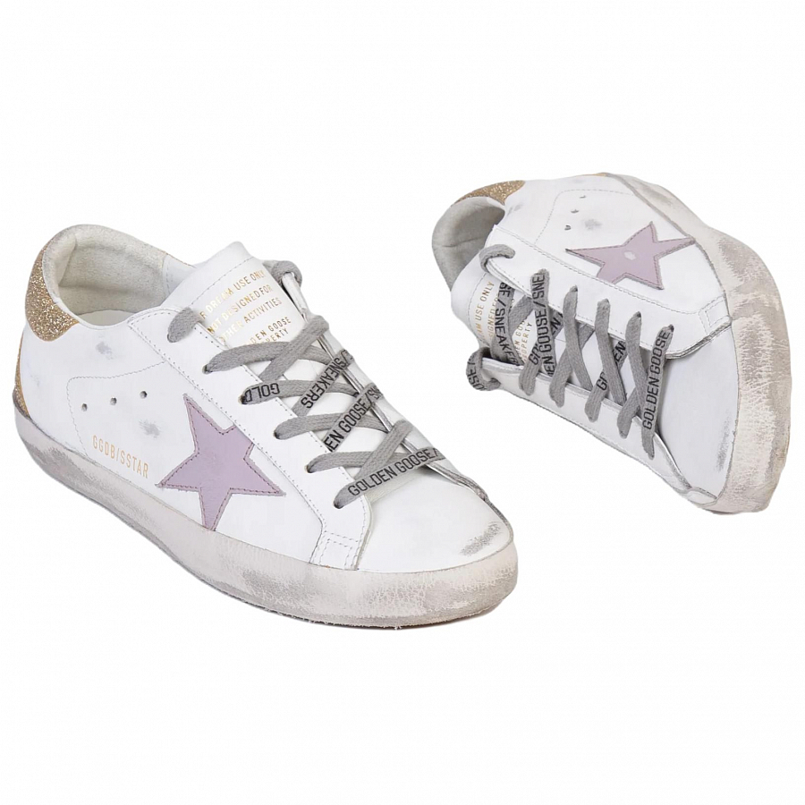 Golden Goose Superstar White Lilac Platinum Women's купить в интернет-магазине Yoocart с быстрой доставкой по России.
