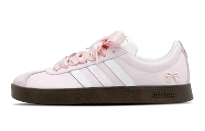 Adidas Neo Vl Court In The Tree Girlish Secrets Anti-Slip Wear-Resistant Low-Top Skateboard Shoes Unisex Pink