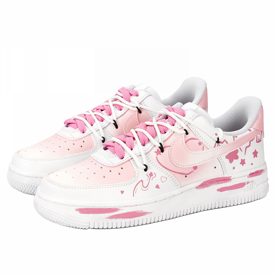 Nike Air Force 1 Air Force 1, Star Arrow Love Language Abrasion Resistant Low Top Skateboard Shoes Unisex Pink купить в интернет-магазине Yoocart с быстрой доставкой по России.