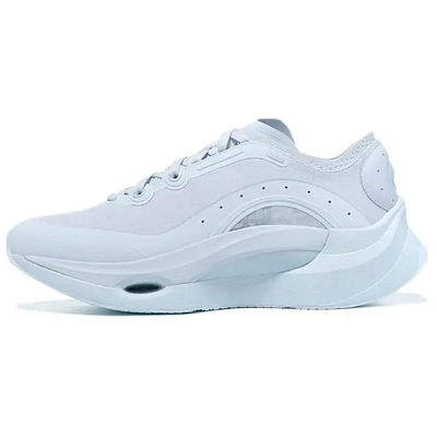 LI NING 1990 Slip Resistant And Breathable Low top Casual Shoes Women's Cloud Porcelain Blue