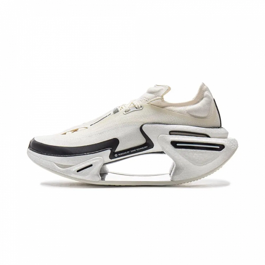 LiNing Shadow 3.0 Cushioning, Rebound, Slip Resistant Low top Carbon Plate Casual Running Shoes Unisex Ivory Black купить в интернет-магазине Yoocart с быстрой доставкой по России.