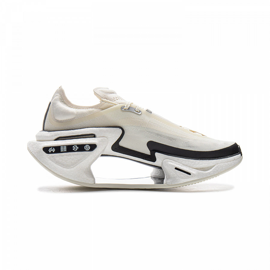 LiNing Shadow 3.0 Cushioning, Rebound, Slip Resistant Low top Carbon Plate Casual Running Shoes Unisex Ivory Black купить в интернет-магазине Yoocart с быстрой доставкой по России.