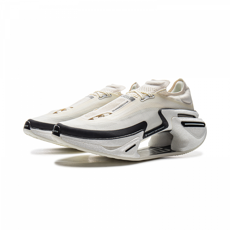 LiNing Shadow 3.0 Cushioning, Rebound, Slip Resistant Low top Carbon Plate Casual Running Shoes Unisex Ivory Black купить в интернет-магазине Yoocart с быстрой доставкой по России.
