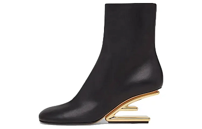 FENDI First Fashion Ankle Boots Women's Black
