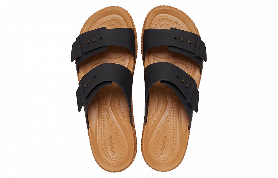 Crocs Brooklyn Woven Buckle Sandals 'Black Brown' Women's купить в интернет-магазине Yoocart с быстрой доставкой по России.