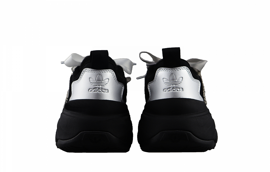 Adidas Originals OZGAIA Abrasion Resistant Low Top Chunky Sneakers Women's Black Silver купить в интернет-магазине Yoocart с быстрой доставкой по России.