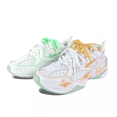 Nike M2K Tekno Low Top Chunky Sneakers Women's White