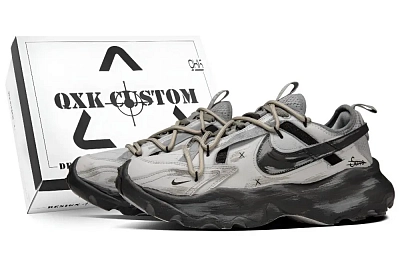 Nike TC 7900 Lava Smoke Gray Box Abrasion Resistant Low Top Chunky Sneakers Women's Gradient Gray