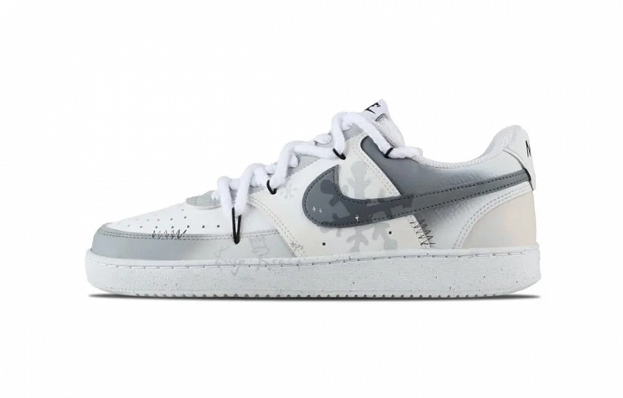 Nike Court Vision 1 Snowfall In The Sky Abrasion Resistant Low top Skateboard Shoes Men's Light Gray купить в интернет-магазине Yoocart с быстрой доставкой по России.
