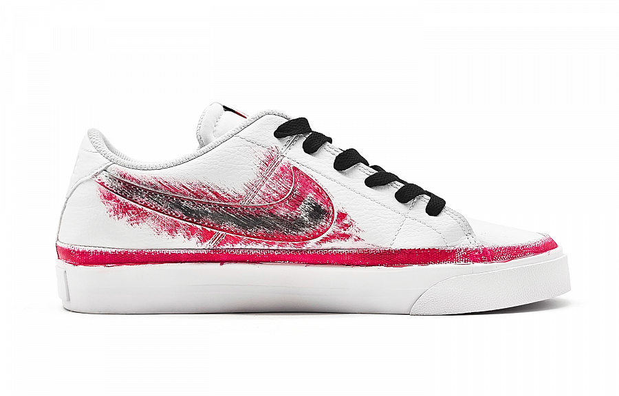 Nike Court Legacy Explosive Graffiti Waterproof Abrasion Resistant Lightweight Low Top Skateboard Shoes Unisex White купить в интернет-магазине Yoocart с быстрой доставкой по России.