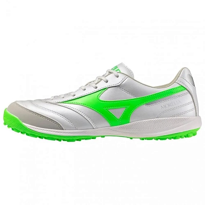 Mizuno TF Turf Slip Resistant Abrasion Resistant Soccer Shoes Unisex Silver Green