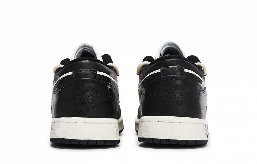 JORDAN Air Jordan 1 Vintage Basketball Shoes Unisex Low top Black/Silver/Beige Yellow купить в интернет-магазине Yoocart с быстрой доставкой по России.