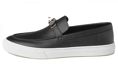HERMES Game Casual Shoes Men's Black