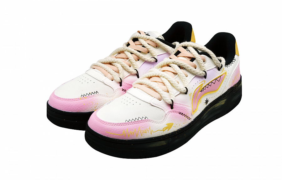 LiNing Tianji Soft Abrasion Resistant Height Increasing Low top Skateboard Shoes Women's Pink купить в интернет-магазине Yoocart с быстрой доставкой по России.