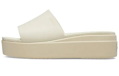 Crocs Brooklyn Slide 'White Beige' Women's