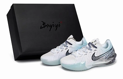 Nike Air Zoom G.T. Cut 3 Basketball Shoes Men's Low top Gray/White/Blue